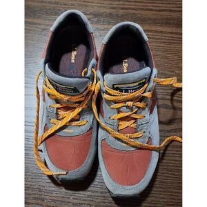 L.L. Bean Women's Hiking Shoes Size 7M Gray & Orange